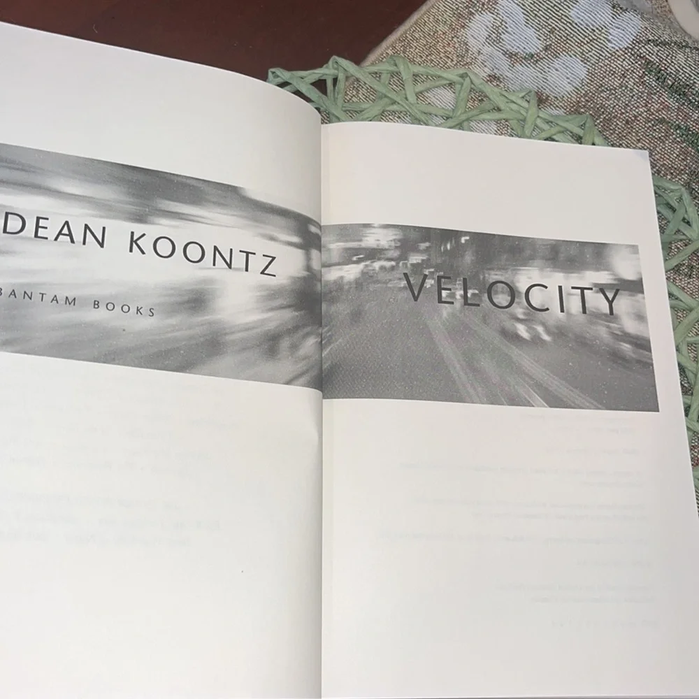 Velocity by Dean Koontz - 2005 First Edition Hardcover EUC